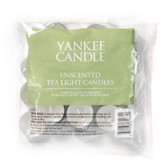 Unscented Tea Light Candles DHRI